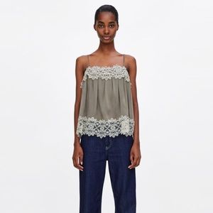 NWT Zara Lingerie Style Cami